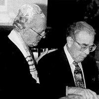 Rabbi Wein and Max Lewin
